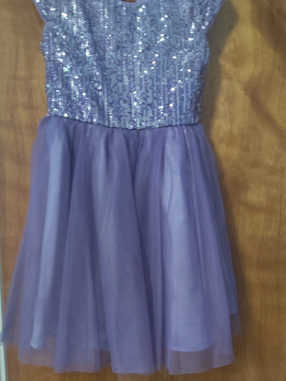 Zhenzi Lavender Sequin Bodice Tulle Party Dress